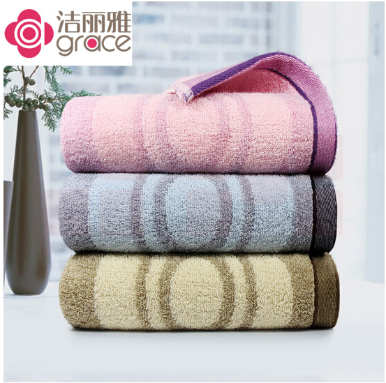 洁丽雅毛巾纯棉洗脸毛巾成人擦脸巾毛巾舒适全棉加厚面巾柔软吸水洗脸巾春夏  加厚毛巾3条装 115克/条（颜色随机）