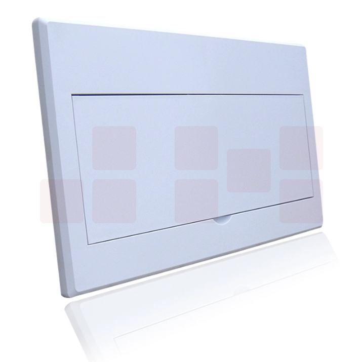 平板型配电箱盖板 ABS塑料全白面板盖子  15回路尺寸约360*250  货号：JC