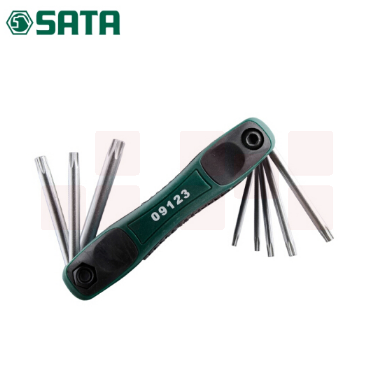 世达（SATA）8件式中孔花形扳手组套货号09123