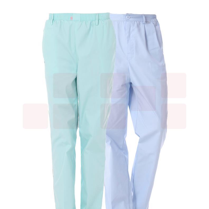 冬装白蓝粉加厚大码护士裤西裤防透修身松紧腰工作裤