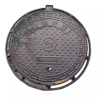 球墨铸铁井盖下水道雨水污水圆形沙井盖板700mm