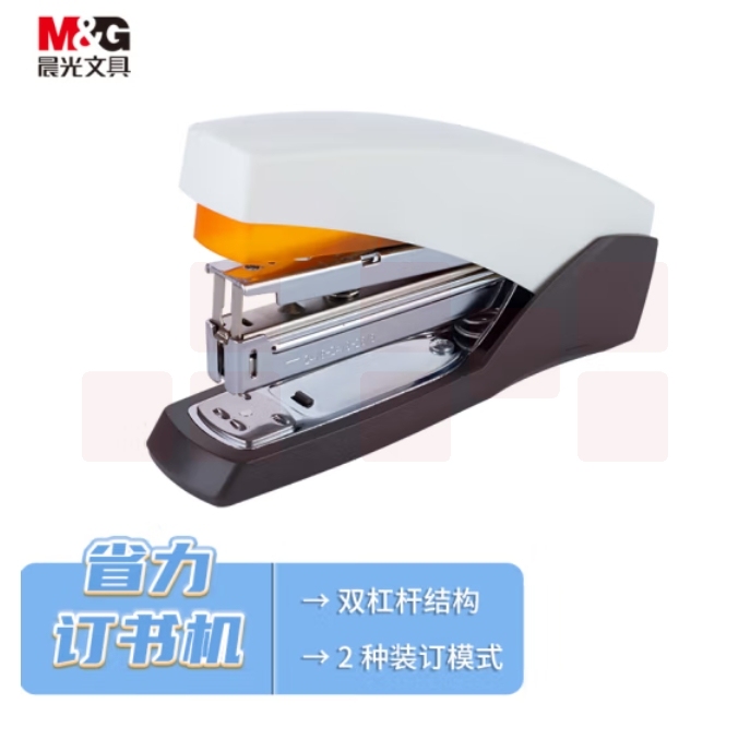 晨光12#厚层订书机 商务省力订书器颜色随机ABS92897