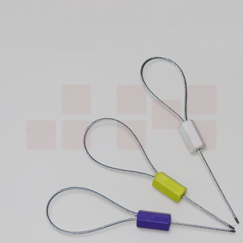 一次性钢丝封条  带防盗封铅锁扣  货号：TX