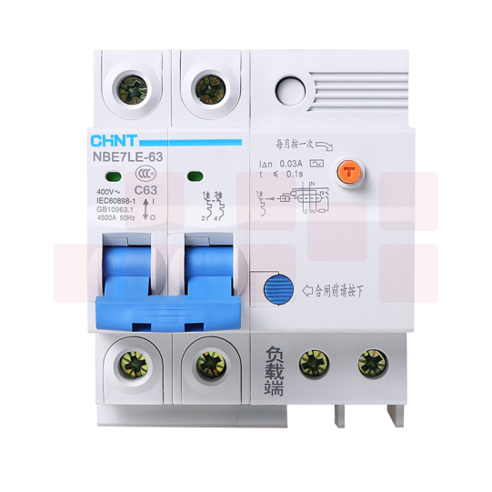 正泰 NXB-32/63A  2P+N  C25 30mA 6kA 漏电保护器