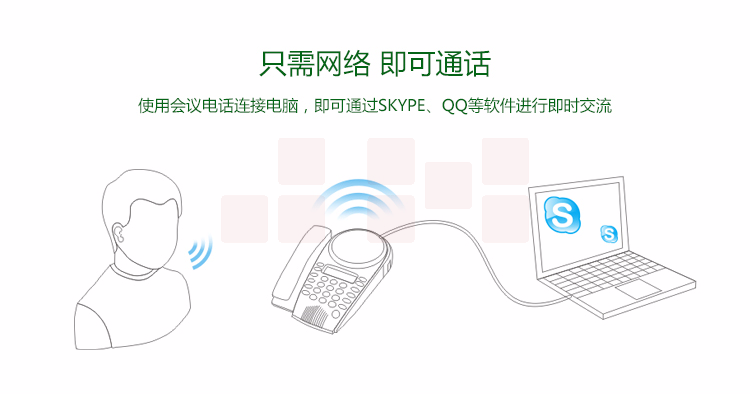 好会通（Meeteasy） MidEX 扩展型 会议电话机/音频会议系统电话机/全向麦克风/八爪鱼会议电话-京东