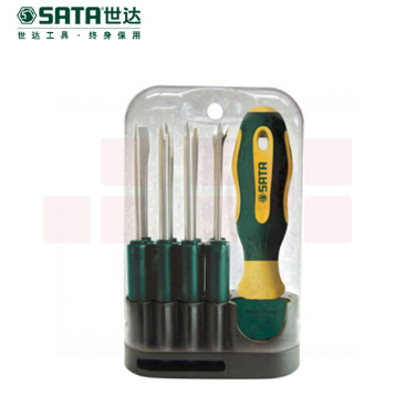 世达（SATA）10件可换头螺丝批组套货号09345