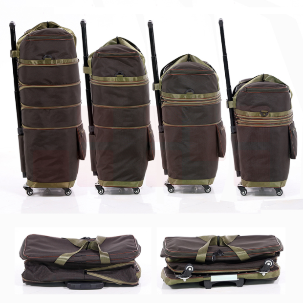 大号 咖啡色出差旅行包 拉杆可航空托运包 上学行李包