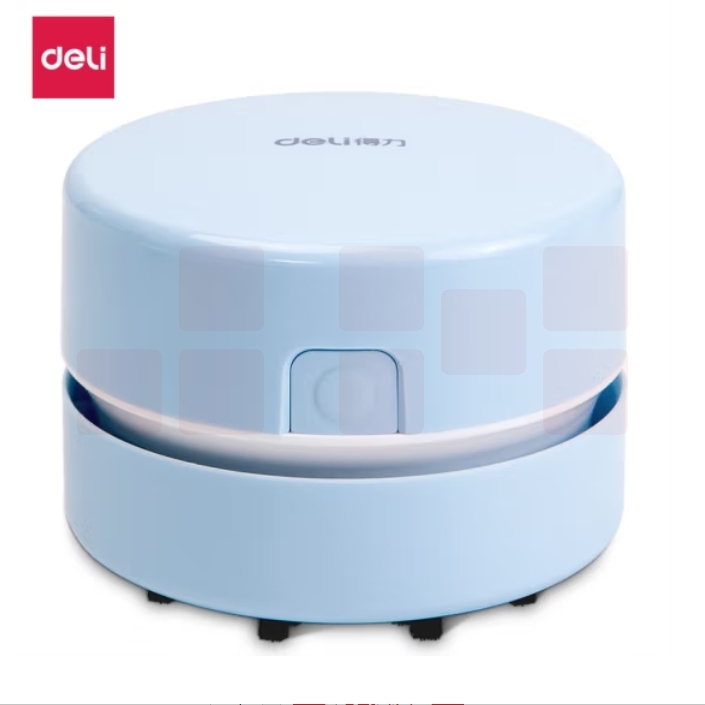 得力 充电式强吸力桌面吸尘器 桌面清洁器18884 蓝