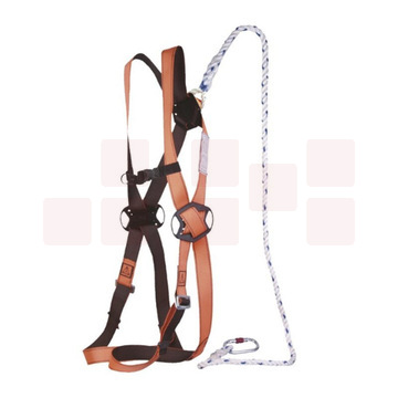 代尔塔 506130 限位套装HAR11+三股绳1.5米 ELARA130 橙色