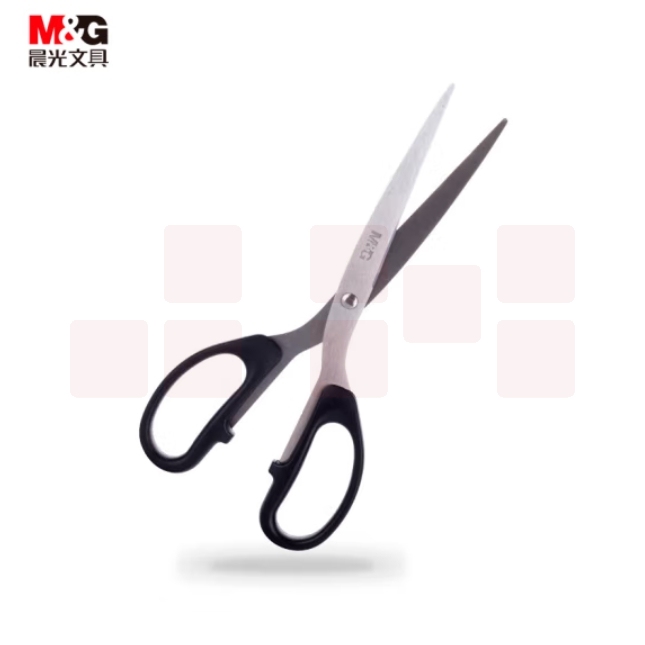 晨光210mm办公剪刀 大号手工剪纸刀 办公用品 黑色ASSN2261