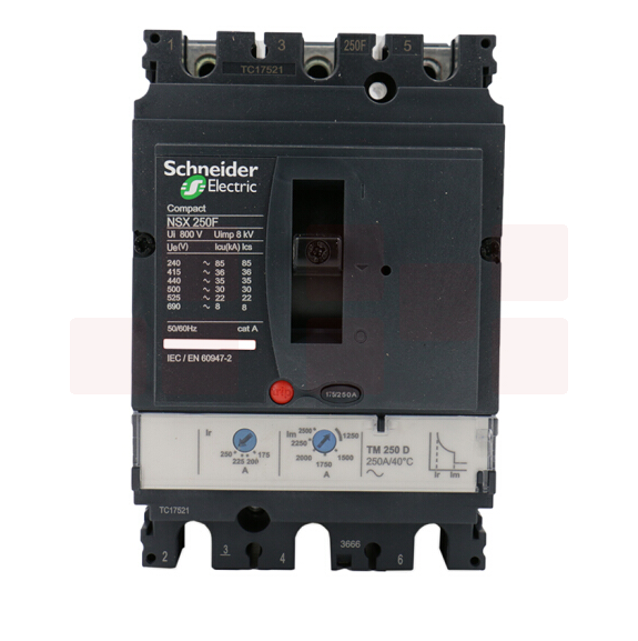 施耐德电气 NSX系列  NSX250F 固定式完整断路器空气开关