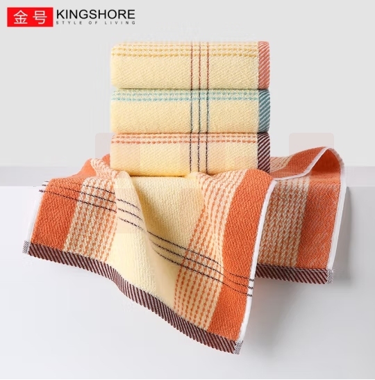 金号毛巾76*33cm 纯棉洗脸面巾 0120