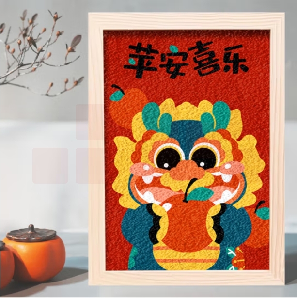 2024升级款龙年非遗纸浆画 A5尺寸