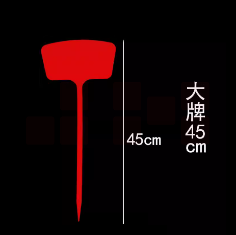 指示插牌  塑料插地牌 标记牌  45cm  单色10个起订  货号：JC