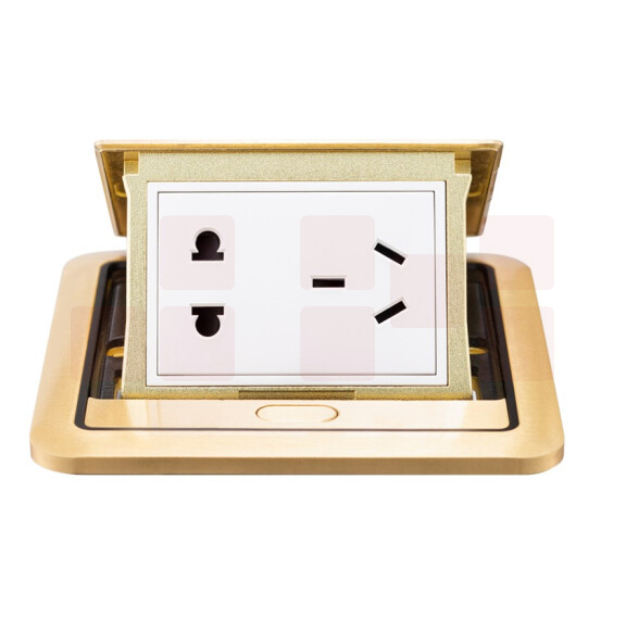 开关插座 五孔地插 隐藏弹起式铜地插防水地插    货号：JC