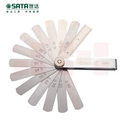 世达（SATA）14件套塞尺0.05-1.00MM货号09401