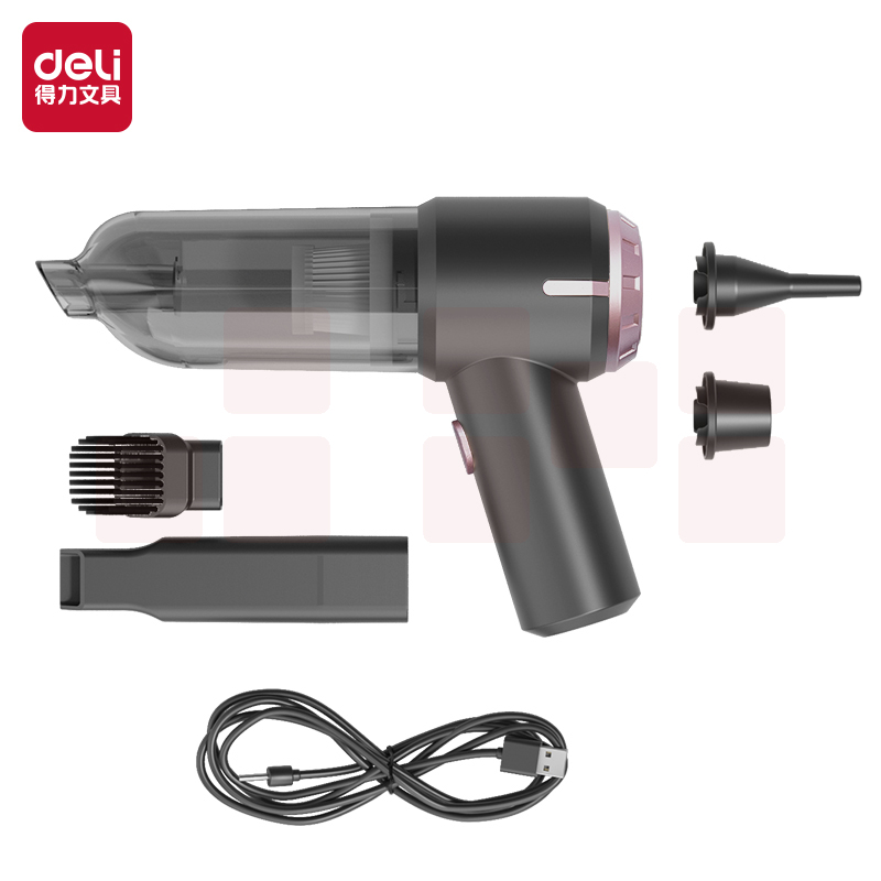 得力 大吸力桌面吸尘器 键盘汽车缝隙清洁器TQ102 黑色