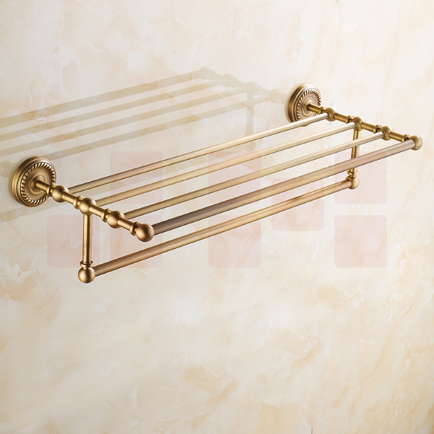 辉煌（HHSN）5J6812-MGG  仿古浴巾杆 全铜毛巾杆 欧式卫浴挂件毛巾杆 浴室五金挂件