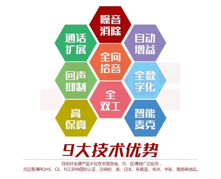 好会通（Meeteasy） MidEX 扩展型 会议电话机/音频会议系统电话机/全向麦克风/八爪鱼会议电话-京东