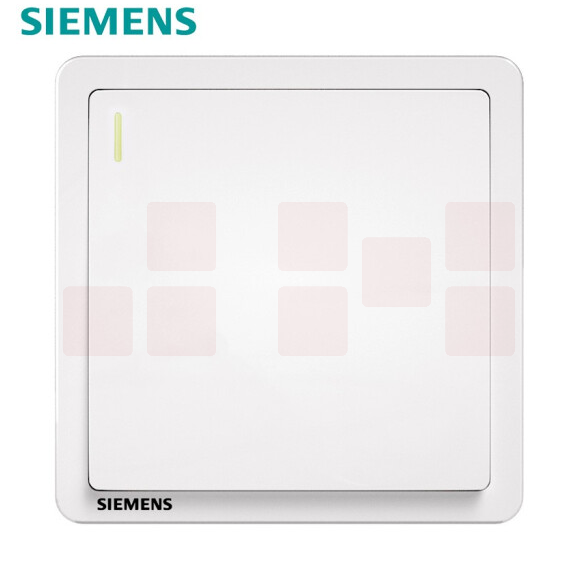 西门子（SIEMENS）开关面板 墙壁大面板开关 致典白色 一开单控开关  货号：ZF