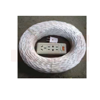 巨联（JULIAN）0.75 花线，胶对线，电线（不含图片中的插座，插头）95米/盘