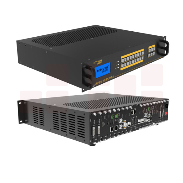 迈拓维矩高清混合矩阵HDMI VGA DVI AV音视频数字矩阵 无缝切换图像服务器拼接处理器混插 9进9出 单路主机 MT-GD0909