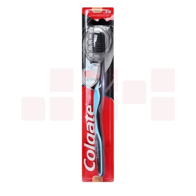 高露洁牙刷 细毛护龈备长炭软毛成人牙刷