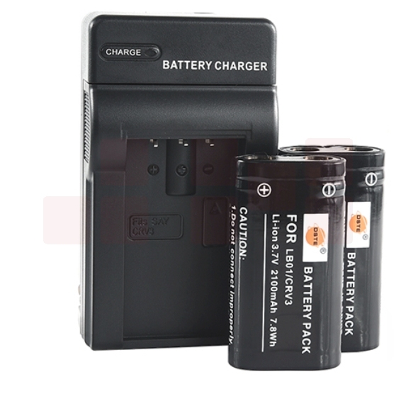 蒂森特（dste）适用于 奥林巴斯C700 C720 C750相机 LB01/CRV3 电池 两电一充套装