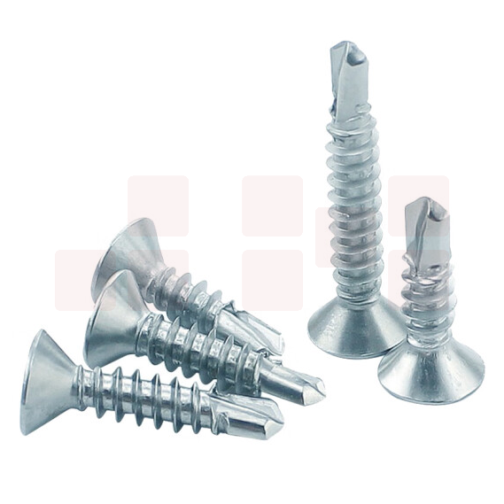 火豹 4.8mm*60 平头燕尾螺丝镀锌自攻自钻  400个/盒