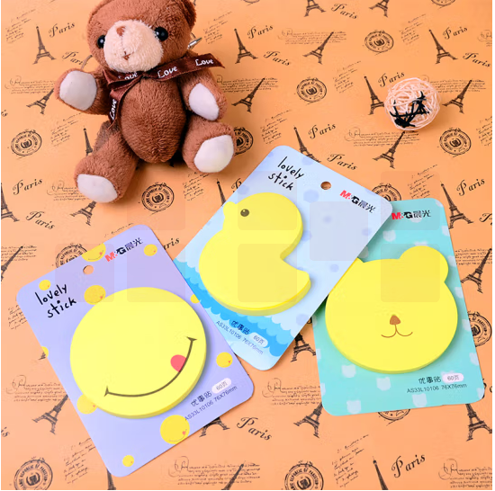 晨光YS-160 便利贴60页便条纸 备忘留言条 自粘便签本 图案随机