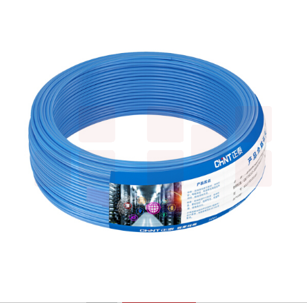 正泰 BV-2.5平方 单芯单股 塑铜线 蓝色 100米/盘