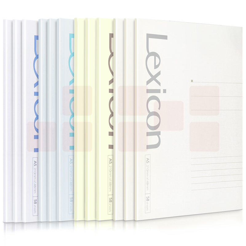 得力 A5无线胶装本58张软抄本记事本798458；本