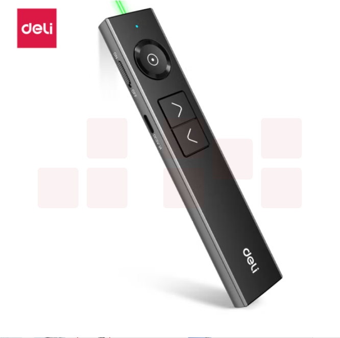 得力 激光翻页笔Spotlight无线演示器 PPT投影笔绿光激光笔 50681G