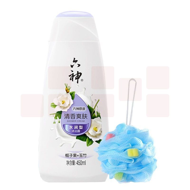 六神清凉爽肤沐浴露 450ml 绿茶+甘草