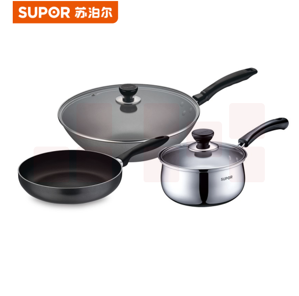 苏泊尔（SUPOR）VTP1602T 锅具套装三件套