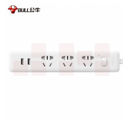公牛接线板GN-UUA123 1.5米移动插排 插座