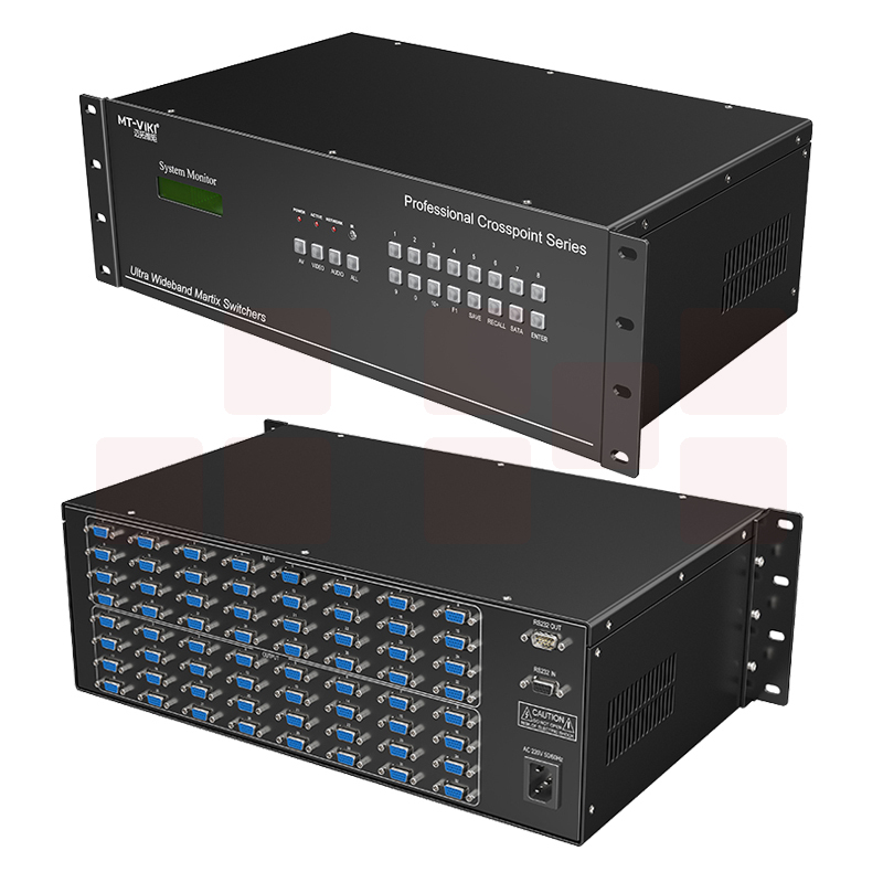 迈拓维矩MT-VT3232 vga矩阵切换器32进32出高清监控视频矩阵切换器