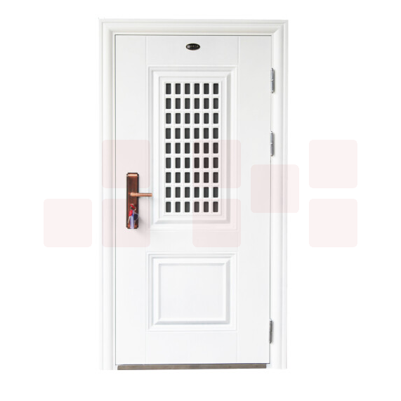 防盗门白色通风门   货号：YC