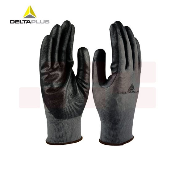 代尔塔 201723 劳保丁腈涂层针织手套防切割透气耐磨防滑