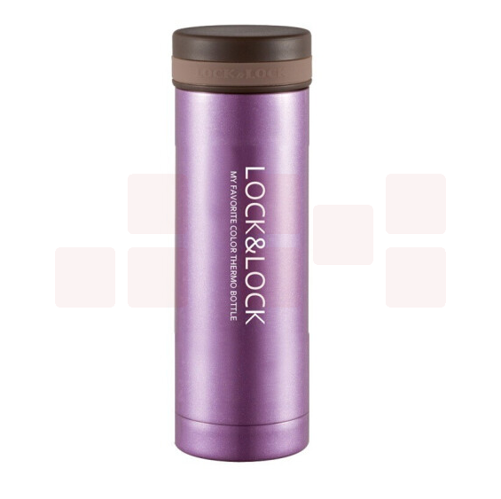 乐扣乐扣 300ml 紫色保温杯 不锈钢纤巧便携保温杯车载商务保温杯子