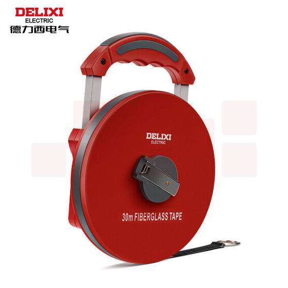 德力西 玻璃纤维卷尺 30m 测量尺 工程测量皮卷尺  货号：WY