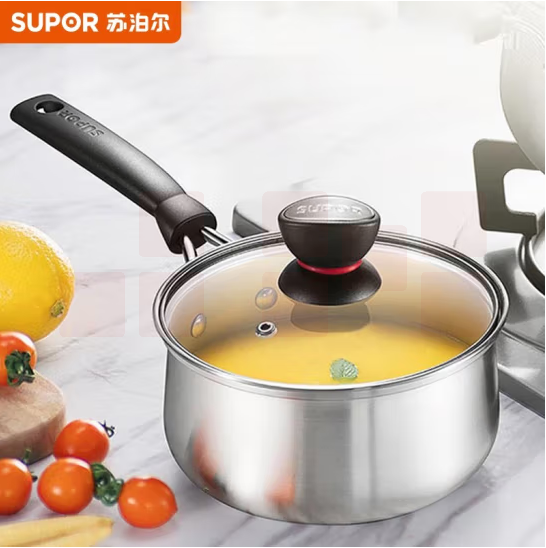 苏泊尔 ST18H1 18cm 304不锈钢奶锅煮面锅
