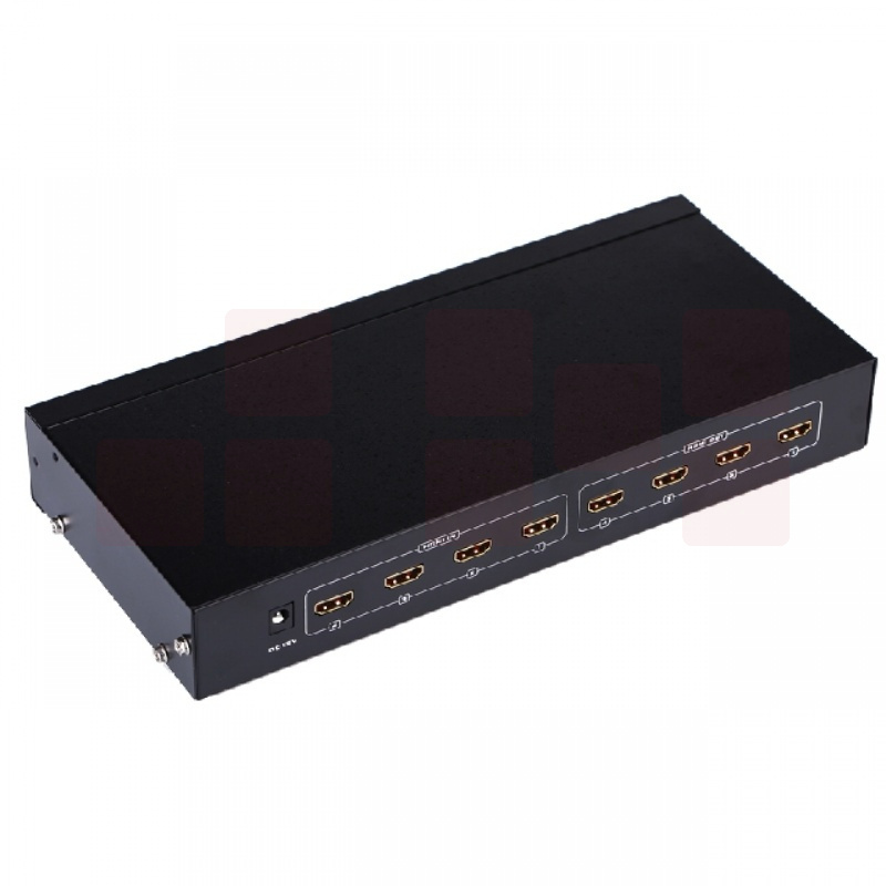 迈拓维矩MT-HD4x4 HDMI矩阵四进四出 4进4出HDMI高清切换分配器 默认尺寸