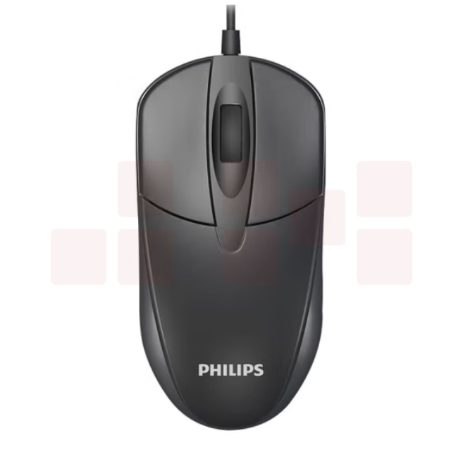 飞利浦 SPK7101 鼠标 有线鼠标 办黑色