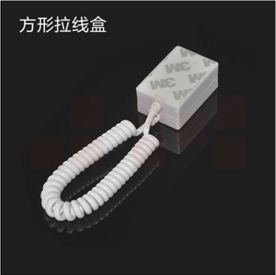 手机拉线防盗绳链 方形拉线盒  货号：JC