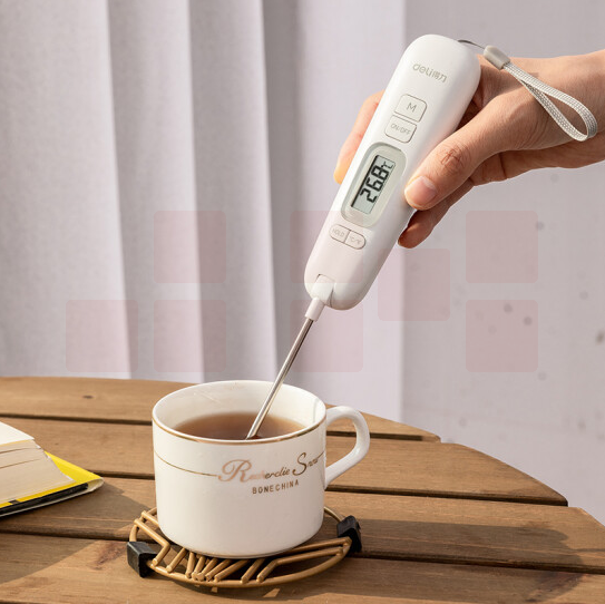 得力 8899 便携高档款食品温度测量探针(白)(只)