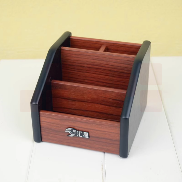 木质笔筒  多功能桌面笔筒 HX-1010   货号：JC