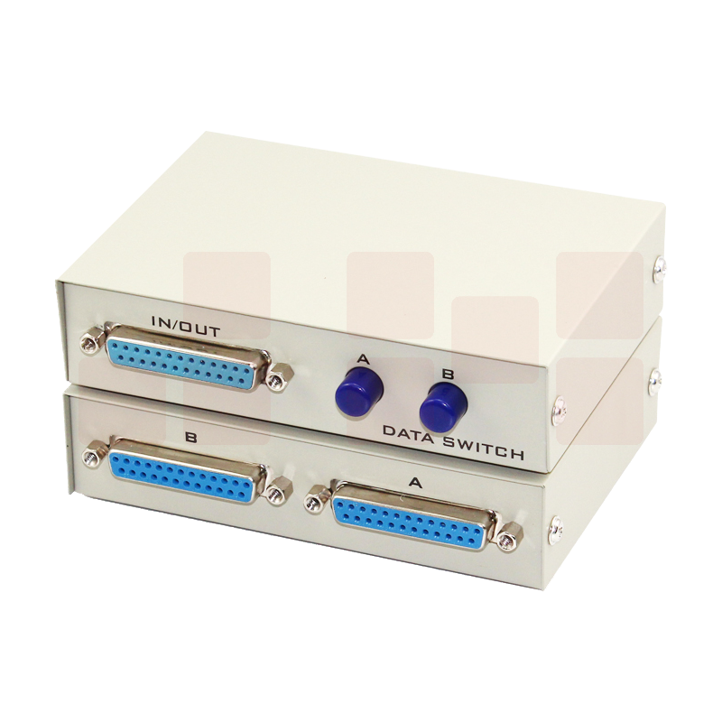 迈拓维矩MT-25-2 并口打印机共享器2进1出一拖二老式针式打印切换器