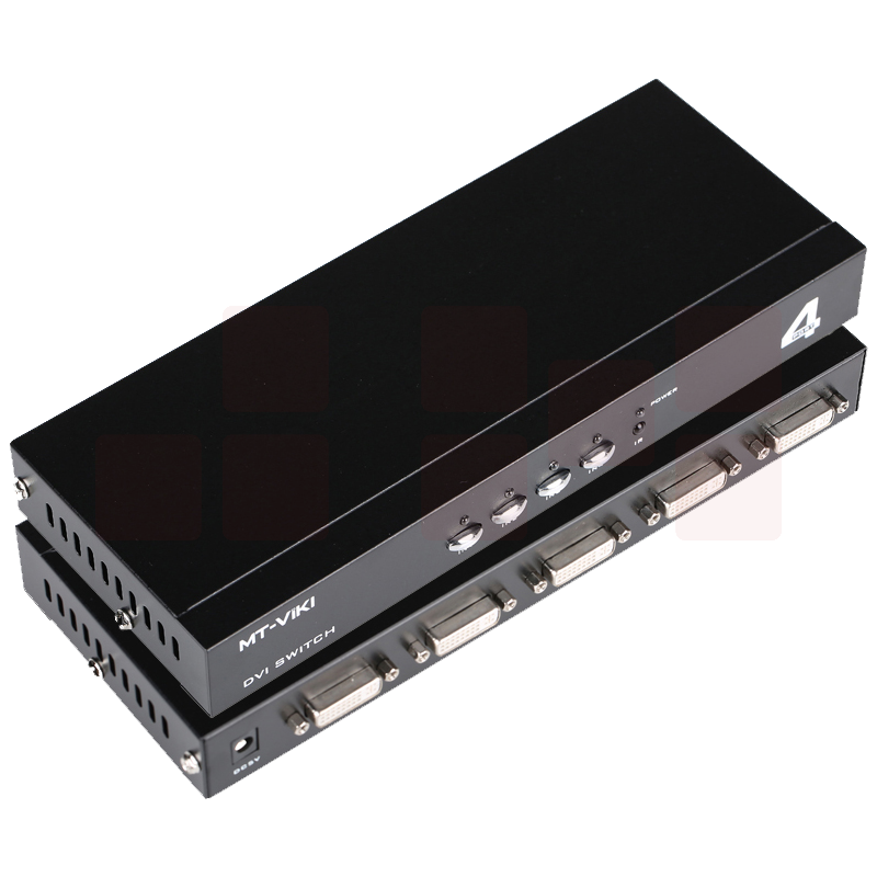 迈拓维矩MT-DV401 dvi切换器4进1出4口显示器视频电脑四进一出切屏器