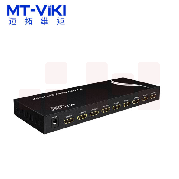 迈拓维矩（MT-viki） hdmi分配器高清4K分屏器音频1进8出（MT-SP108M）